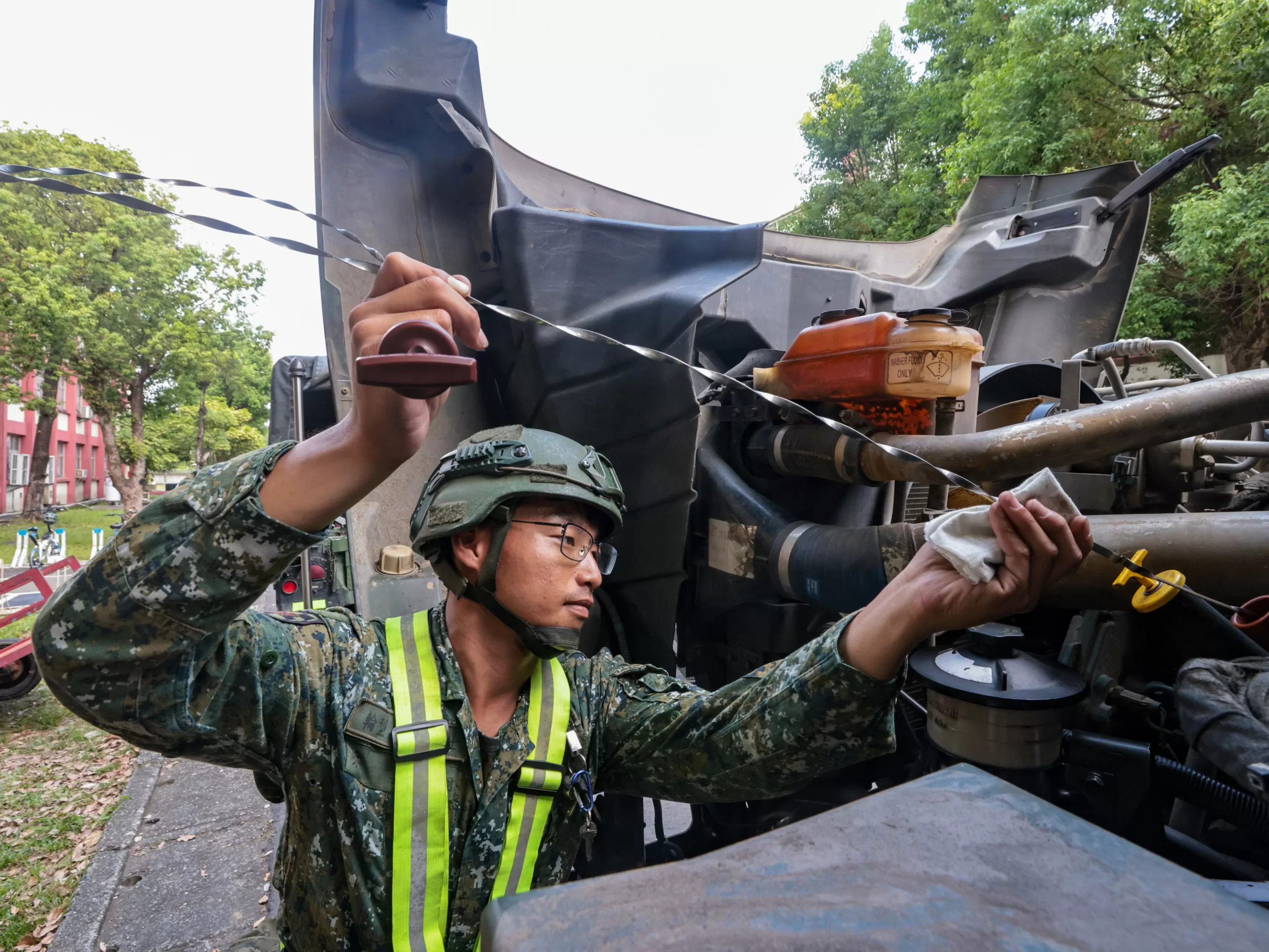 因應「杜蘇芮颱風」國軍第四作戰區備戰兼顧防災